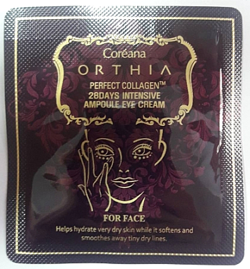 Крем для кожи вокруг глаз с коллагеном - Coreana Orthia Perfect Collagen 28 Days Intensive Ampoule Eye Cream (пробник)