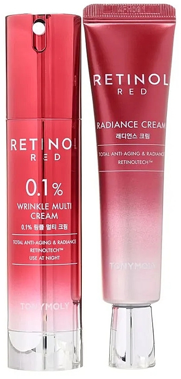Набор - Tony Moly Retinol Red 0.1% Wrinkle Multi Cream Set (f/cr/50ml + f/cr/30ml) — фото N2