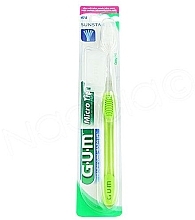 Зубна щітка, середньої жорсткості, салатова - G.U.M MicroTip Sensitive Toothbrush — фото N1
