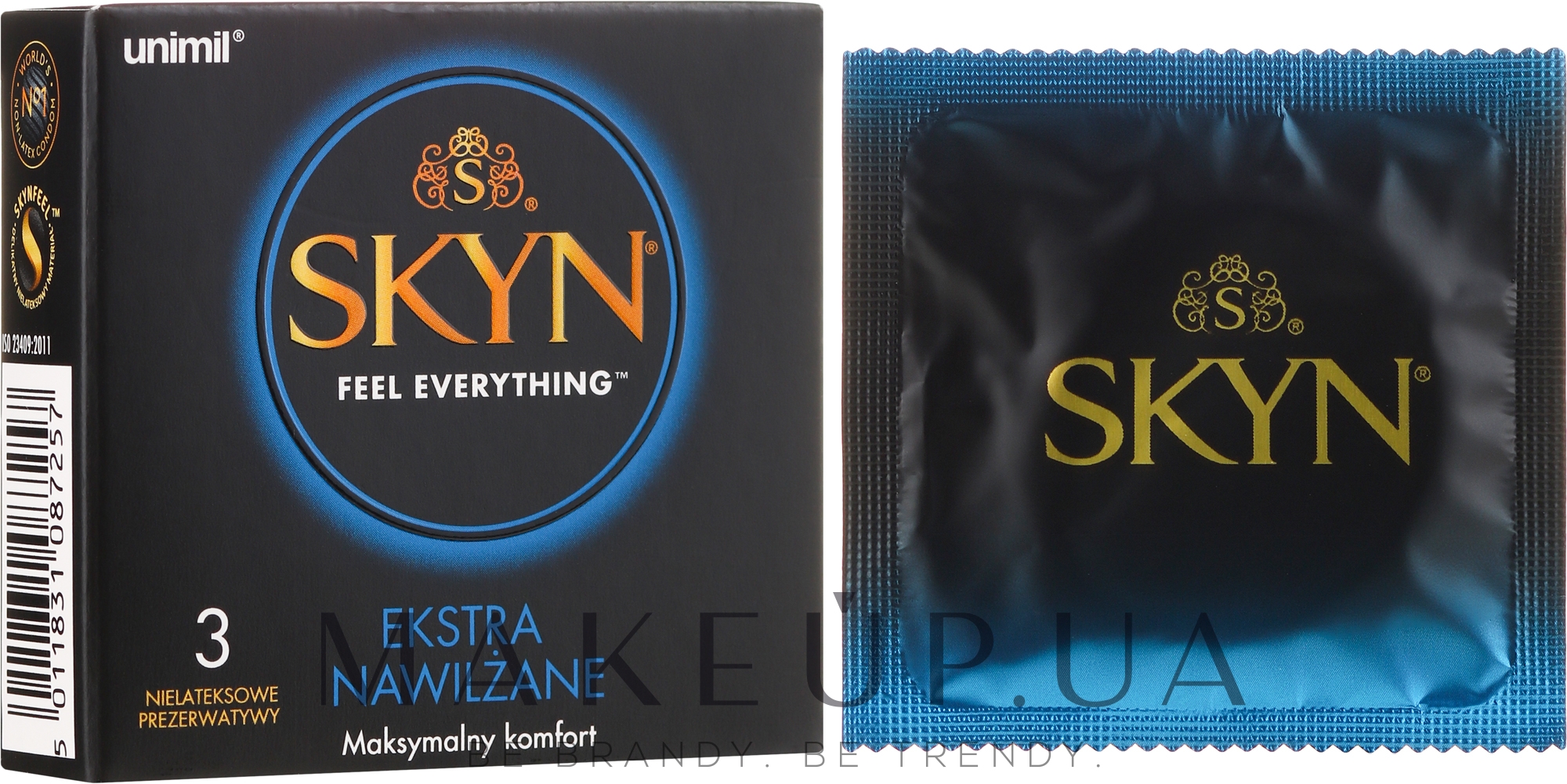 Презервативы, 3 шт. - Unimil Skyn Extra Lubricated Latex Condoms — фото 3шт