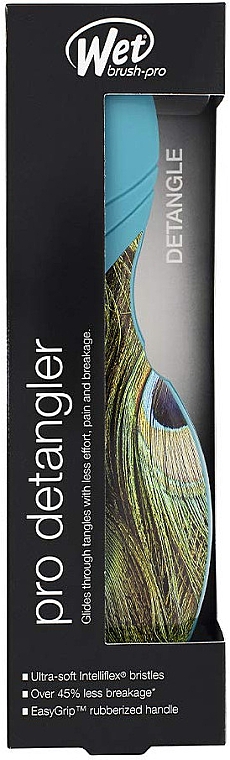 Расческа для волос - Wet Brush Pro Detangler Free Sixty Peacock — фото N5