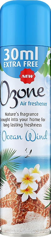 Аерозольний освіжувач повітря - Ozone Ocean Wind — фото N1