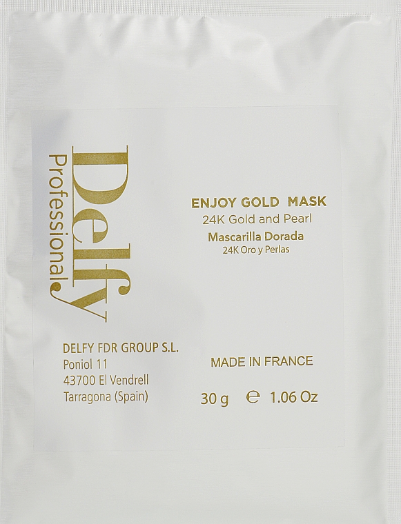 Відлущувальна маска для обличчя - Delfy Cosmetics Enjoy Gold Mask — фото N3