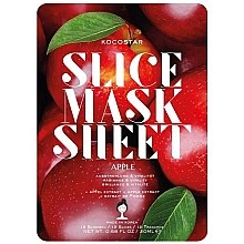 Парфумерія, косметика Маска-слайс для обличчя "Яблуко" - Kocostar Slice Mask Sheet Apple