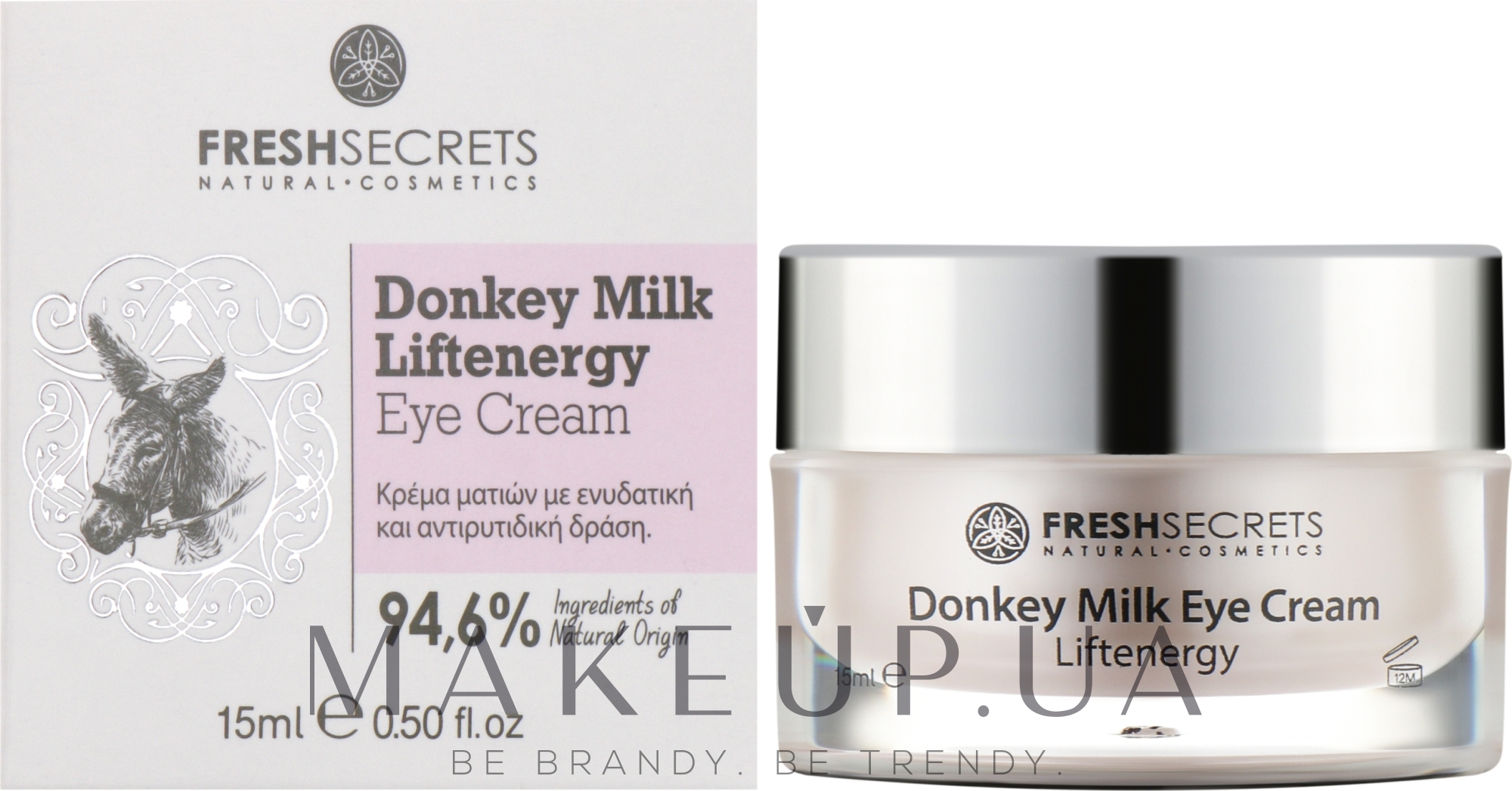 Крем для повік проти зморщок "Ліфтинг-ефект" - Madis Fresh Secrets Donkey Milk Liftenergy Eye Cream — фото 15ml