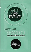 Духи, Парфюмерия, косметика Шампунь для жирной кожи головы - BBcos Green Care Essence Greasy Hair Shampoo (пробник)