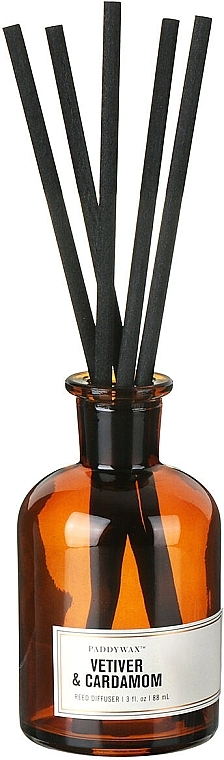 Аромадиффузор - Paddywax Apothecary Glass Reed Diffuser Vetiver & Cardamom — фото N3