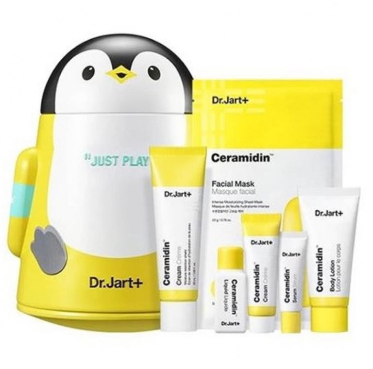 Набор - Dr. Jart+ Ceramidin Cream Play Set (cr/50 ml + cr/10ml + f/mask/22g + f/ton/10ml + f/ser/5ml + b/lot/40ml)