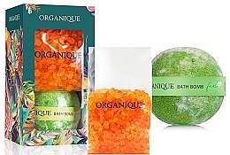 Подарочный набор "Оранжевая энергия" - Organique (bath/bomb/170g + bath/salt/200g) — фото N1