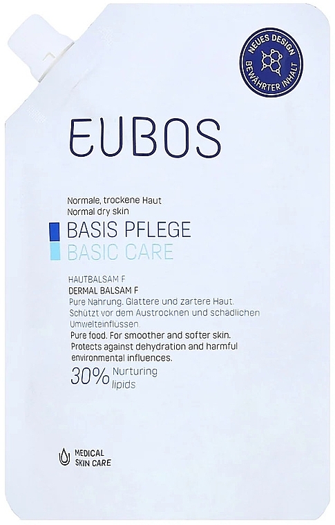 Бальзам для догляду за сухою шкірою - Eubos Med Basic Skin Care Dermal Balsam F Refill (запасний блок) — фото N1