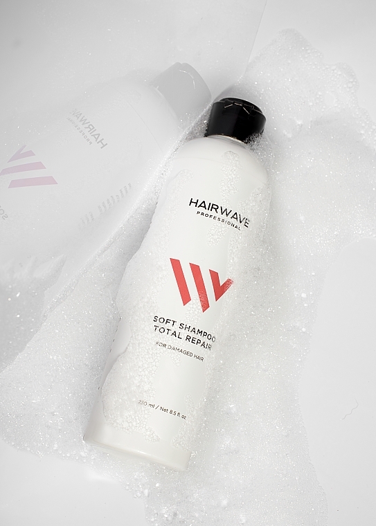 Шампунь безсульфатний для пошкодженого волосся "Total Repair" - HAIRWAVE Sulfate Free Shampoo Total Repair — фото N3