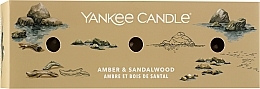 Духи, Парфюмерия, косметика Набор ароматических свечей "Амбра и сандаловое дерево" - Yankee Candle Amber & Sandalwood (candle/3x37g)