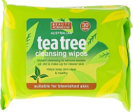 Духи, Парфюмерия, косметика Очищающие салфетки для лица - Beauty Formulas Tea Tree Cleansing Wipes