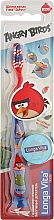 Зубная щетка "Angry Birds" с колпачком, синяя - Longa Vita — фото N1
