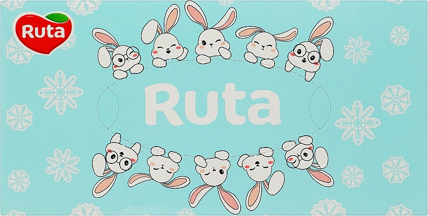 Косметичні серветки, 155 шт., зайчики - Ruta Kids — фото N1