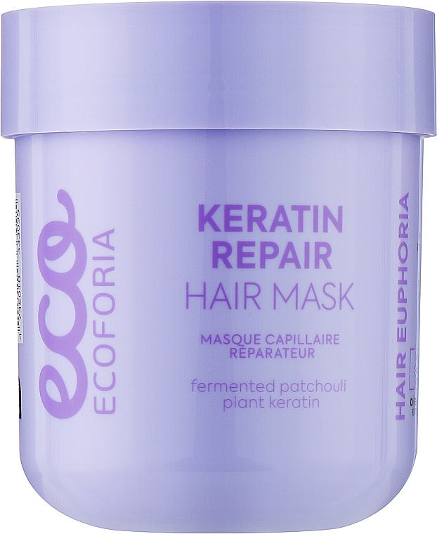 Маска для волос - Ecoforia Hair Euphoria Keratin Repair Hair Mask — фото N1