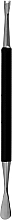 Пушер с триммером для кутикулы, I 40793, черный - Omkara — фото N1