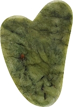 Парфумерія, косметика Масажер шкребок гуаша у вигляді серця, нефрит - Mauri Gua Sha Scraper Face