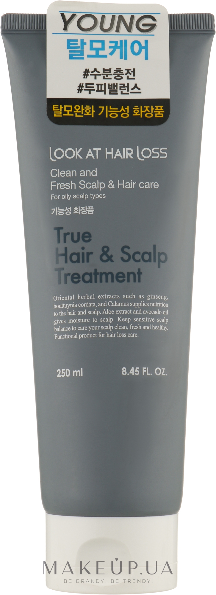 Средство против выпадения волос - Doori Cosmetics Look At Hair Loss True Hair & Scalp Shampoo — фото 250ml