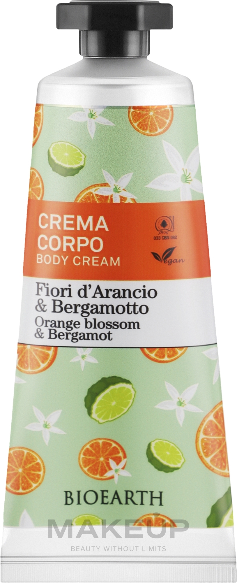 Крем для тела "Апельсиновый цвет и бергамот" - Bioearth Family Orange Blossom & Bergamot Body Cream — фото 75ml