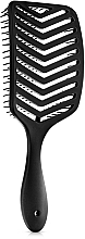 Продувная расческа для волос, черная - MAKEUP Massage Air Hair Brush Black — фото N2