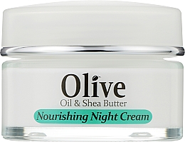 Живильний нічний крем для обличчя з маслом ши - Madis HerbOlive Face Nourishing Night Cream — фото N1