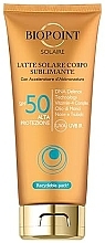 Парфумерія, косметика Сонцезахисне молочко для обличчя SPF50 - Biopoint Solaire Latte Solare Corpo Sublimante SPF 50