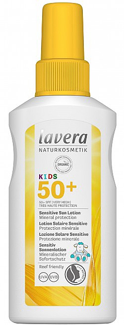 Солнцезащитный спрей для детей - Lavera Kids Sensitive Sun Spray SPF 50 — фото N1