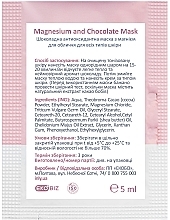 Шоколадна антиоксидантна маска з магнієм для обличчя, шиї та декольте - Spani Magnesium And Chocolate Mask (пробник) — фото N2