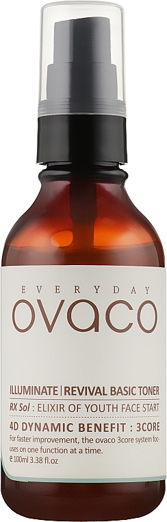 Омолаживающий тонер для лица - Ovaco Wrinkle & Elastic Elixir of Youth Face Start Toner