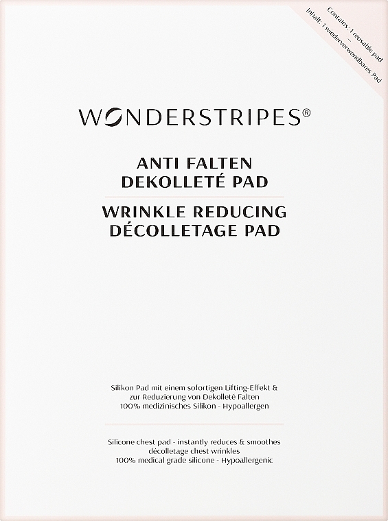 Силіконовий патч для зони декольте - Wonderstripes Wrinkle Reducing Decollette Pad — фото N1