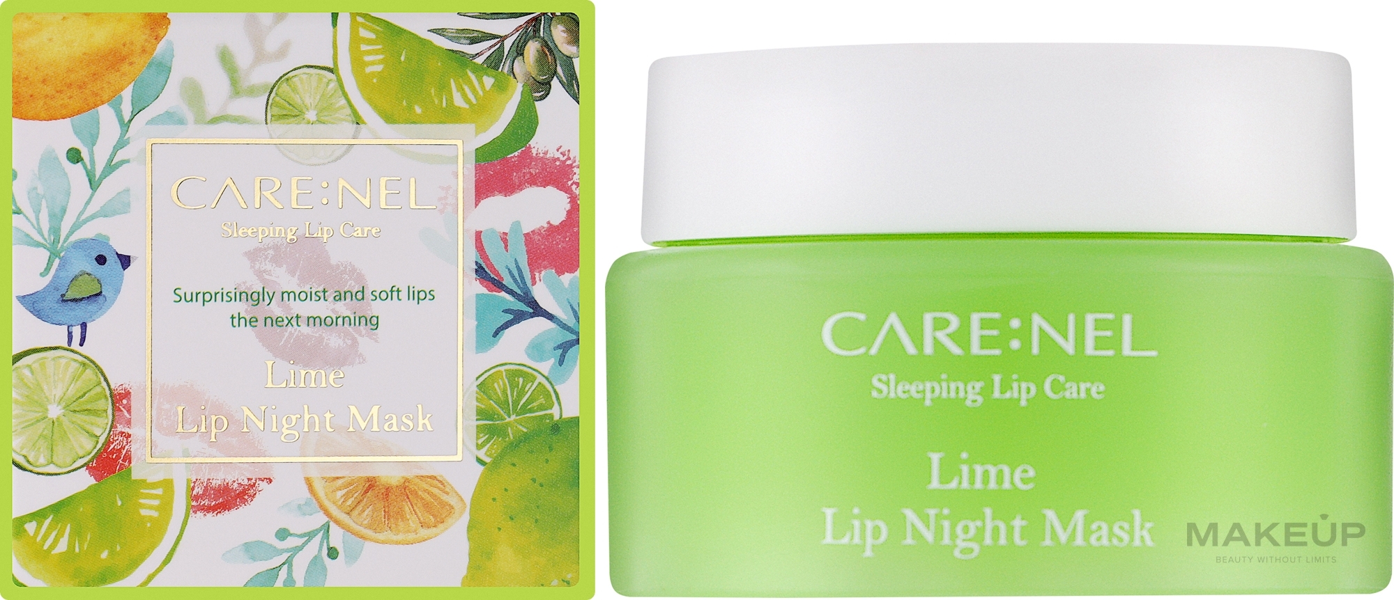 Ночная маска для губ "Лайм" - Carenel Lime Lip Night Mask — фото 23g