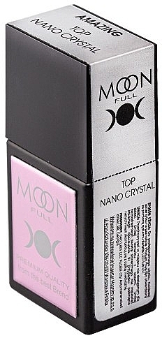 Топ для гель-лаку, стійкий до подряпин - Moon Full Amazing Top Nano Cristal — фото N1