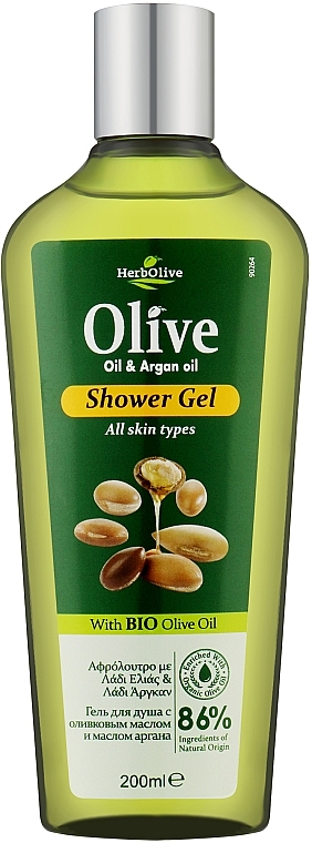 Гель для душа с аргановым маслом - Madis HerbOlive Oil & Argan Oil Shower Gel — фото N1