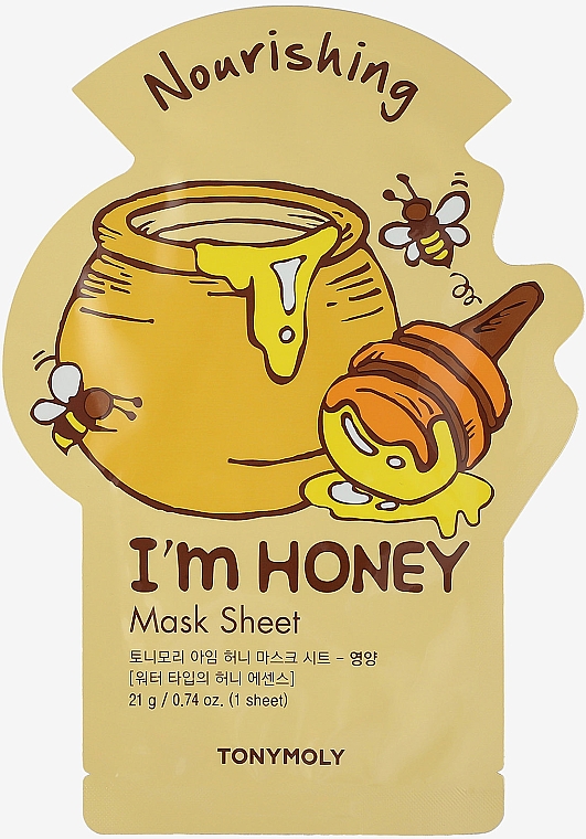 Листовая маска для лица - Tony Moly I'm Honey Mask Sheet — фото N1