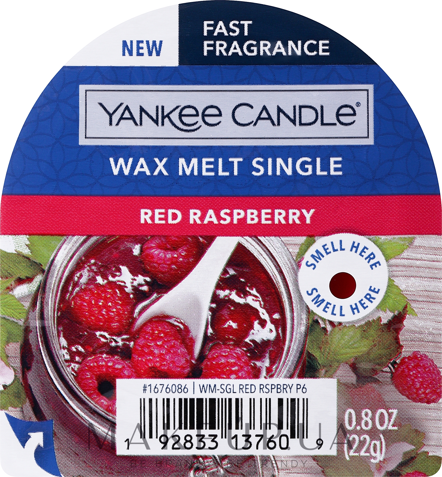 Ароматичний віск - Yankee Candle Red Raspberry Wax Melt — фото 22g