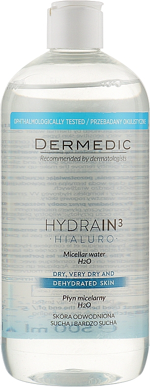 Мицеллярная жидкость - Dermedic Hydrain 3 H2O — фото N5