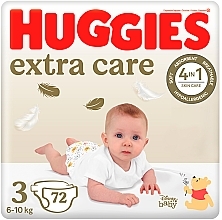 Духи, Парфюмерия, косметика Подгузники Huggies Extra Care 3 (6-10 кг), 72шт., Box - Huggies