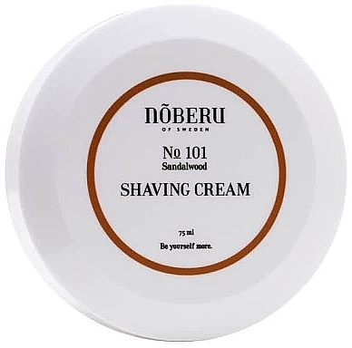 Крем для гоління "Сандалове дерево" - Noberu Of Sweden Sandalwood Shaving Cream — фото N3