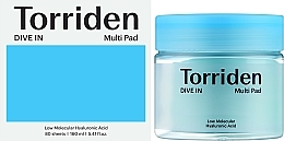 Тонер-пади з гіалуроновою кислотою для обличчя - Torriden Dive-In Multi Pad — фото N2
