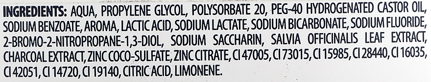 Ополаскиватель для полости рта с активированным углем - Pasta Del Capitano Charcoal Carbone Mouthwash — фото N2