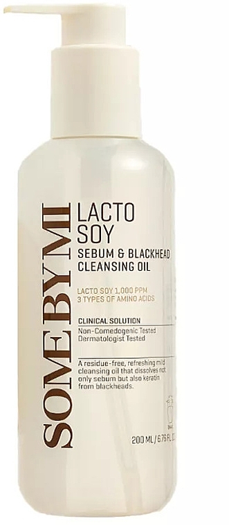 Очищувальна олія - Some By Mi Lacto Soy Sebum & Blackhead Cleansing Oil — фото N1