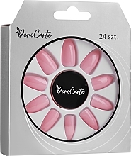 Парфумерія, косметика Накладні нігті 6680, рожеві нюдові - Deni Carte Pink Nude