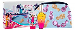 Духи, Парфюмерия, косметика Escada Miami Blossom - Набор (edt/50ml + b/lot/50ml + bag)