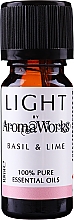 Духи, Парфюмерия, косметика Эфирное масло "Базилик и лайм" - AromaWorks Light Range Basil and Lime Essential Oil