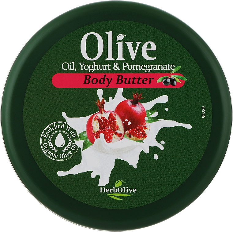 Масло для тела с йогуртом и экстрактом граната - Madis HerbOlive Olive Oil Yoghurt & Pomegranate Body Butter — фото N1