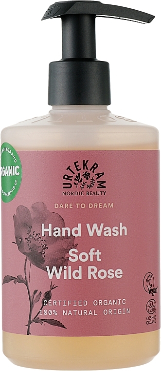 Рідке мило - Urtekram Soft Wild Rose Hand Wash — фото N1