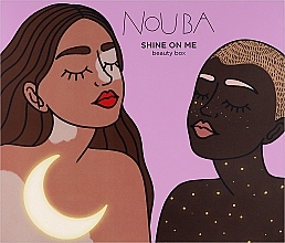 Духи, Парфюмерия, косметика Набор "Shine On Me Nude" - NoUBA Shine On Me Gift Set Nude (mascara/9ml + lipstick/6ml + highlighter/30ml)