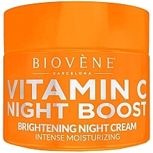Парфумерія, косметика Освітлювальний нічний крем з вітаміном С - Biovene Vitamin C Night Boost Brightening Night Cream
