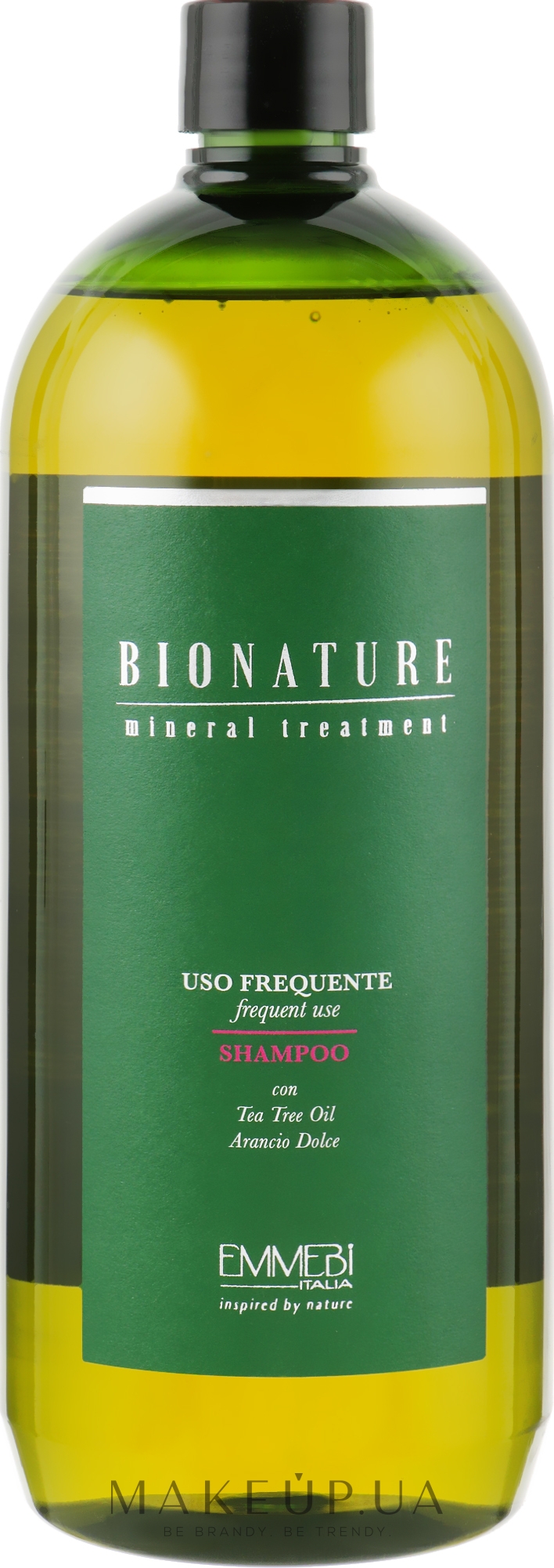 Шампунь для щоденного використання з олією чайного дерева - Emmebi Italia BioNatural Mineral Treatment Frequent Use Shampoo — фото 1000ml